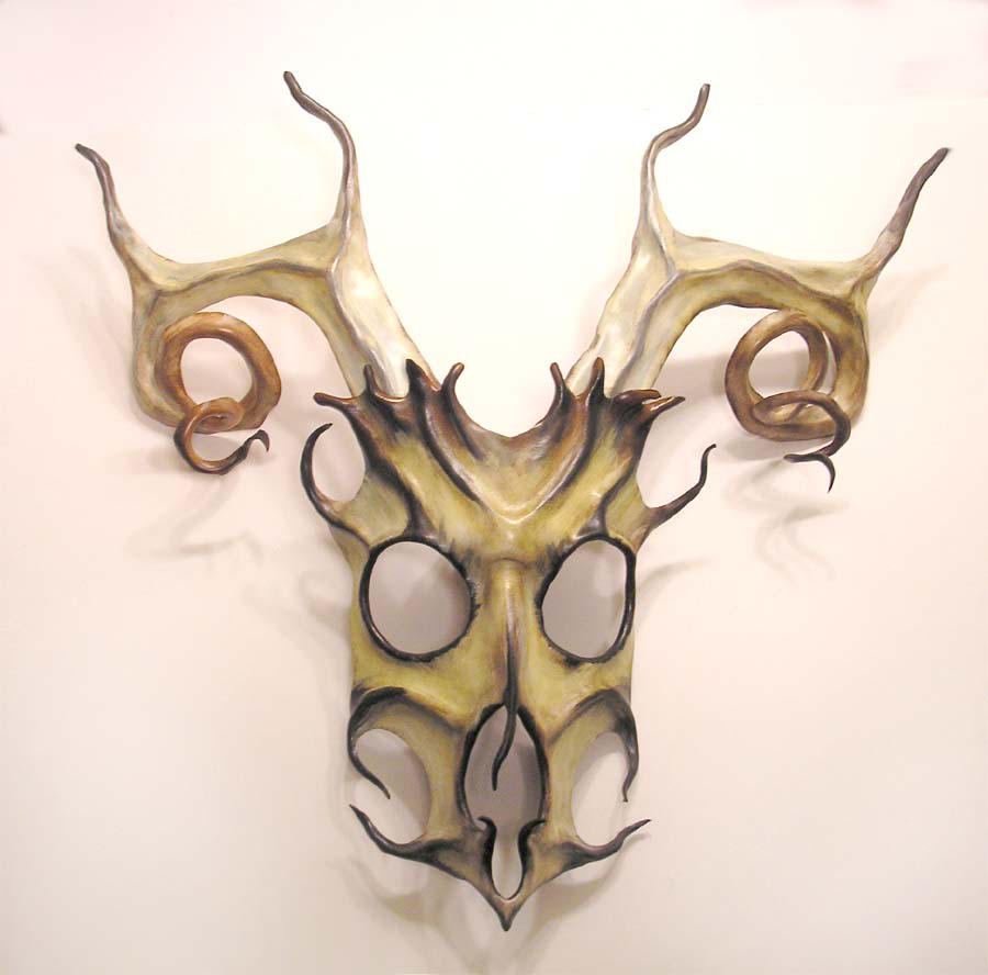 Stag Spirit Leather Mask by teonova