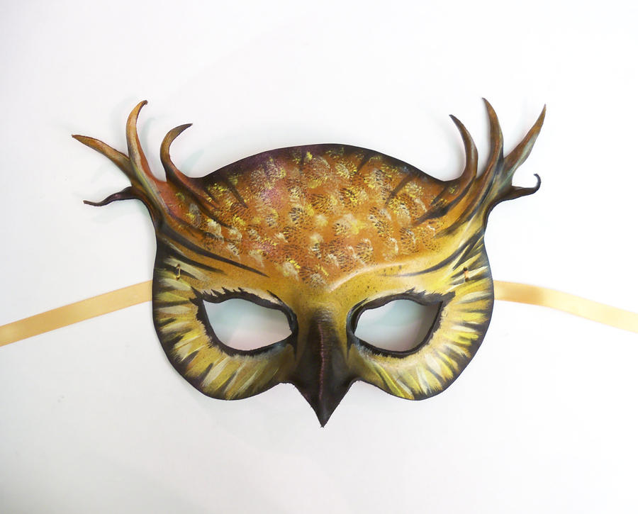 Leather Horned Owl Mask by Teonova by teonova