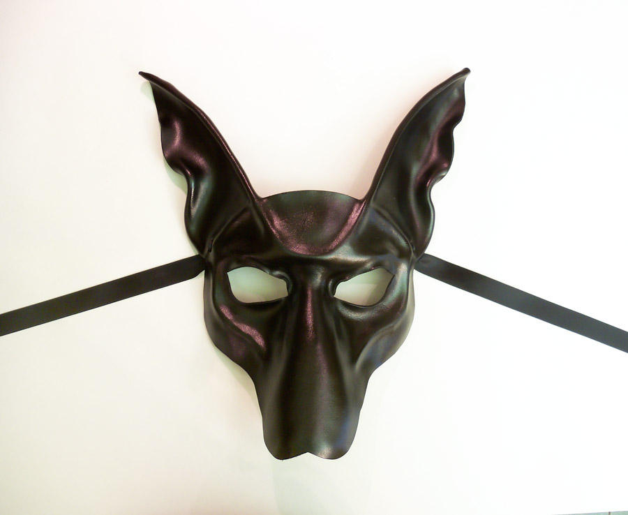 Black Jackal Anubis Leather Mask by Teonova by teonova