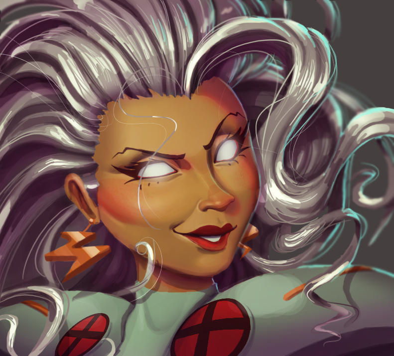 One face a day #27/365. Storm (x-men) by Dylean