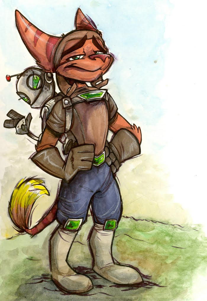 Ratchet and Clank by LauraJaneArt on DeviantArt