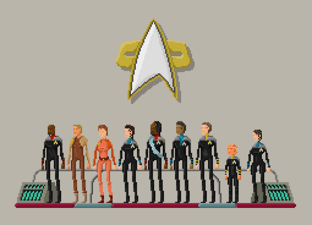 Star Trek: Deep Space Nine - Pixelart Crew by Adam-Grant on DeviantArt