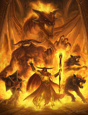 Fire Sorcerer Enraged by Jujusaurus Fire Sorcerer Enraged by Jujusaurus
