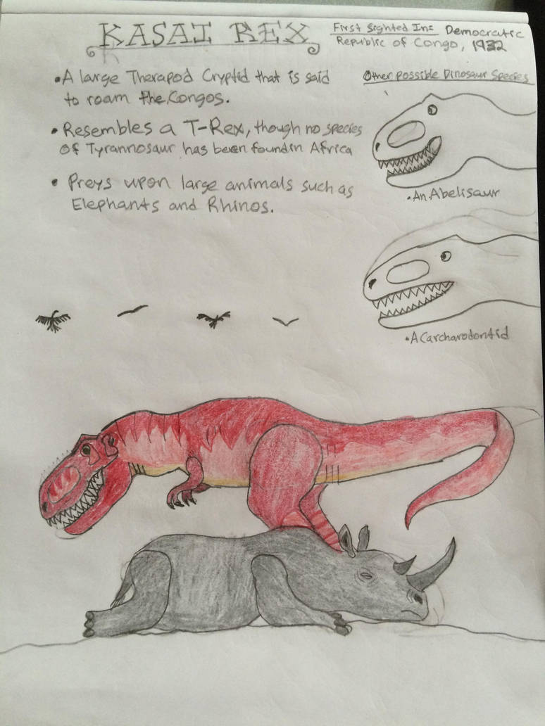 Cryptid Sketch: Kasai Rex (Updated) by Strikerprime
