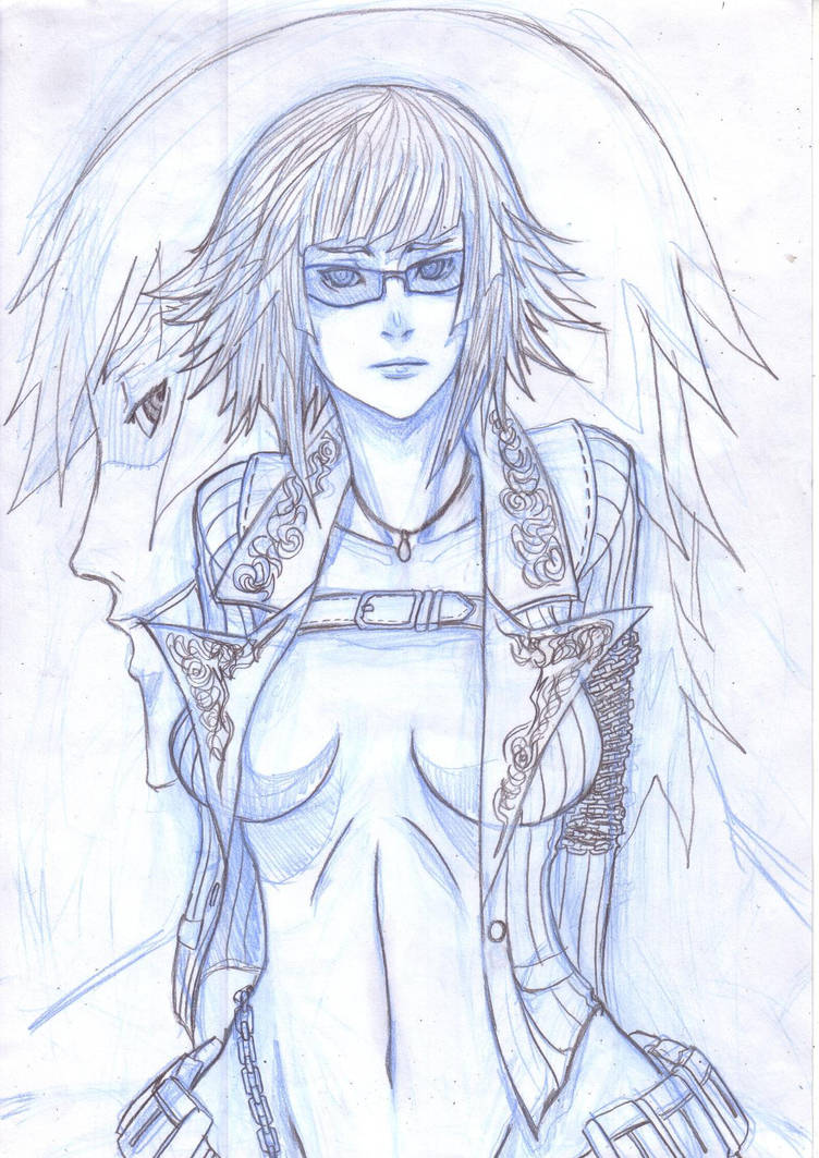 Dmc 4 Lady Blue Pencil Sketch By Deadxcross On Deviantart Dmc 4 Lady Blue Pencil Sketch By Deadxcross