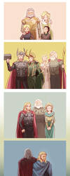 Odin' s family (*Thor2 spoiler alert) by Mushstone