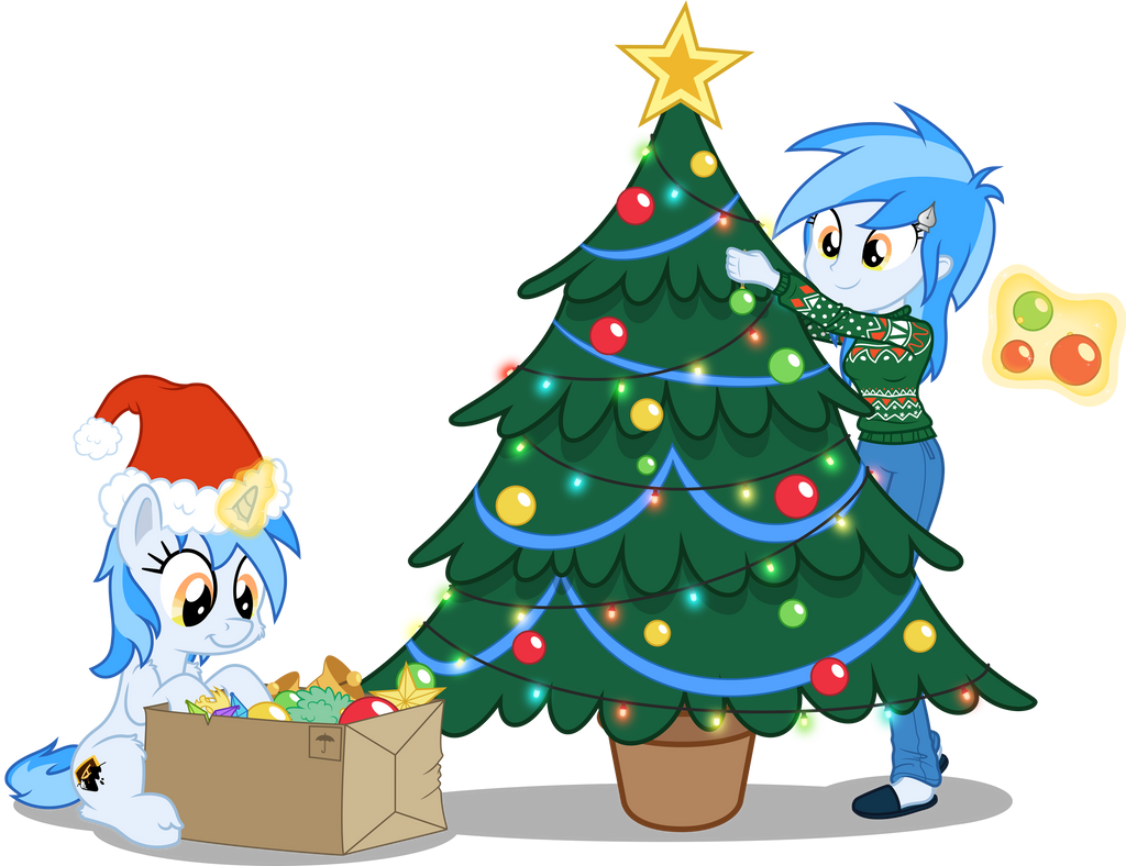 - Collab - Christmas Vector of the MLP-VC Mascot by Pirill-Poveniy