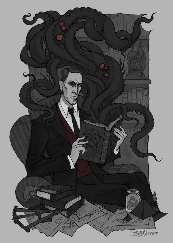 H.P. Lovecraft by IrenHorrors