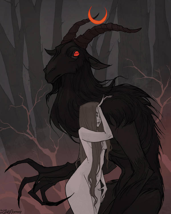 Drawlloween Goatman by IrenHorrors