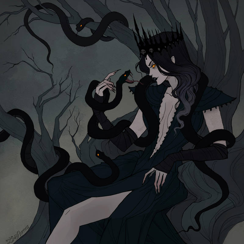 Drawlloween Serpent by IrenHorrors