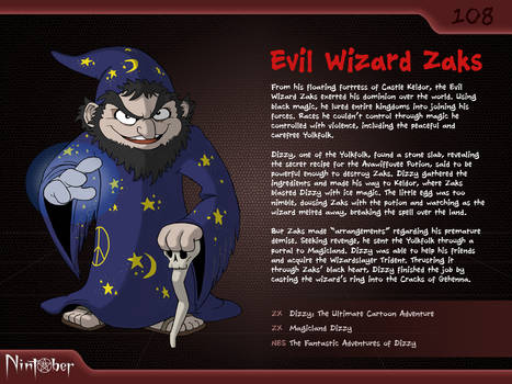 Nintober #108. Evil Wizard Zaks by fryguy64