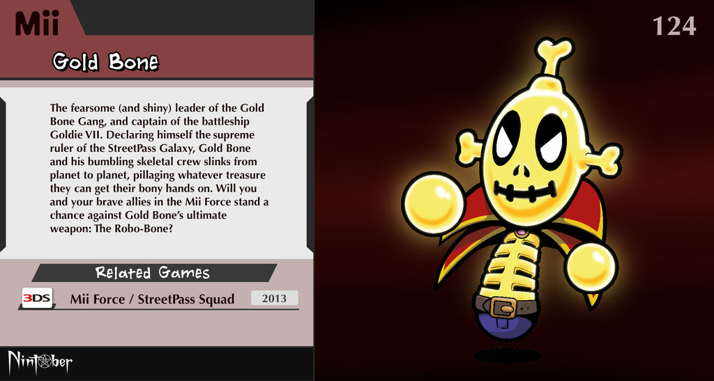 Nintober #124. Gold Bone by fryguy64