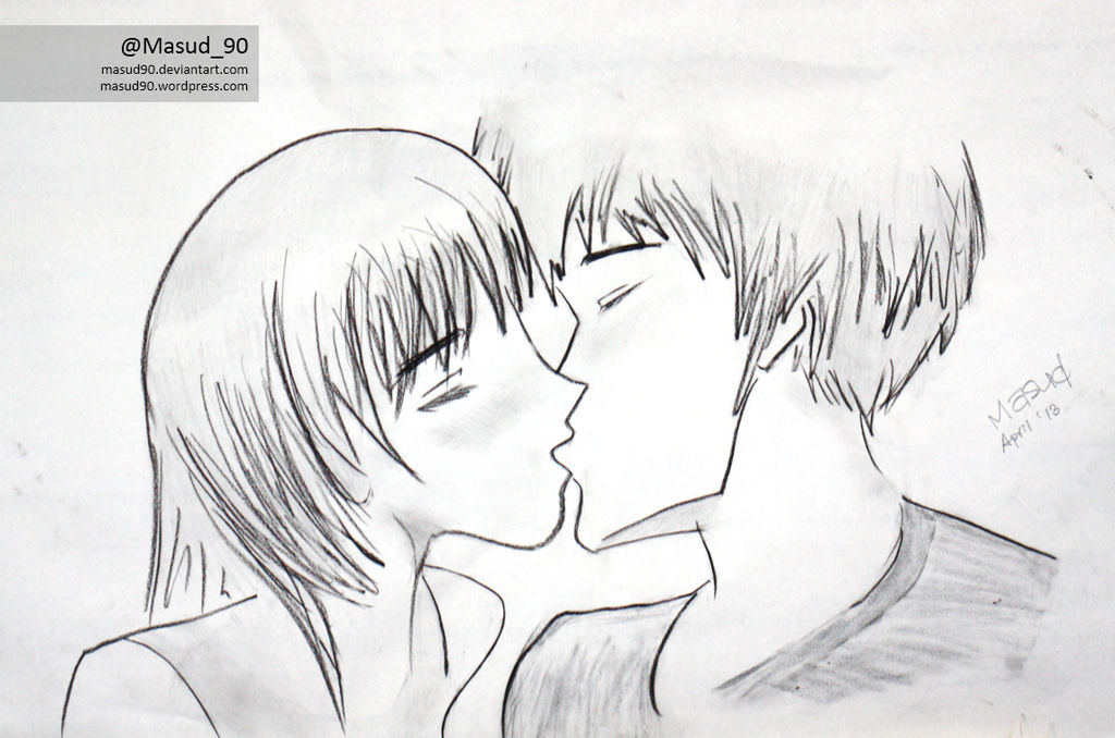 Anime Characters Kissing By Masud90 On Deviantart