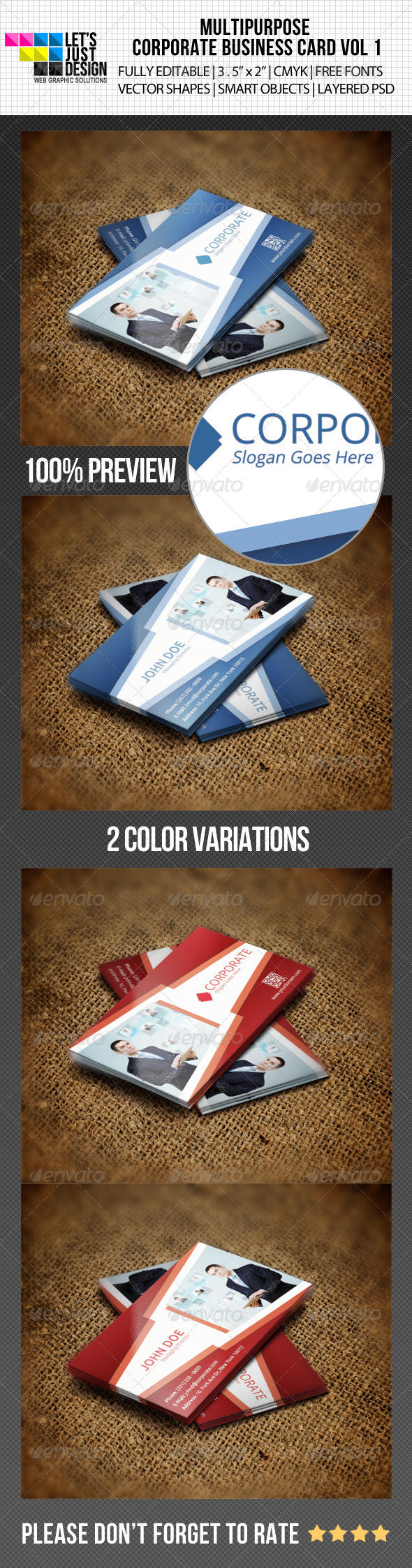 Multipurpose Corporate Business Card by jasonmendes
