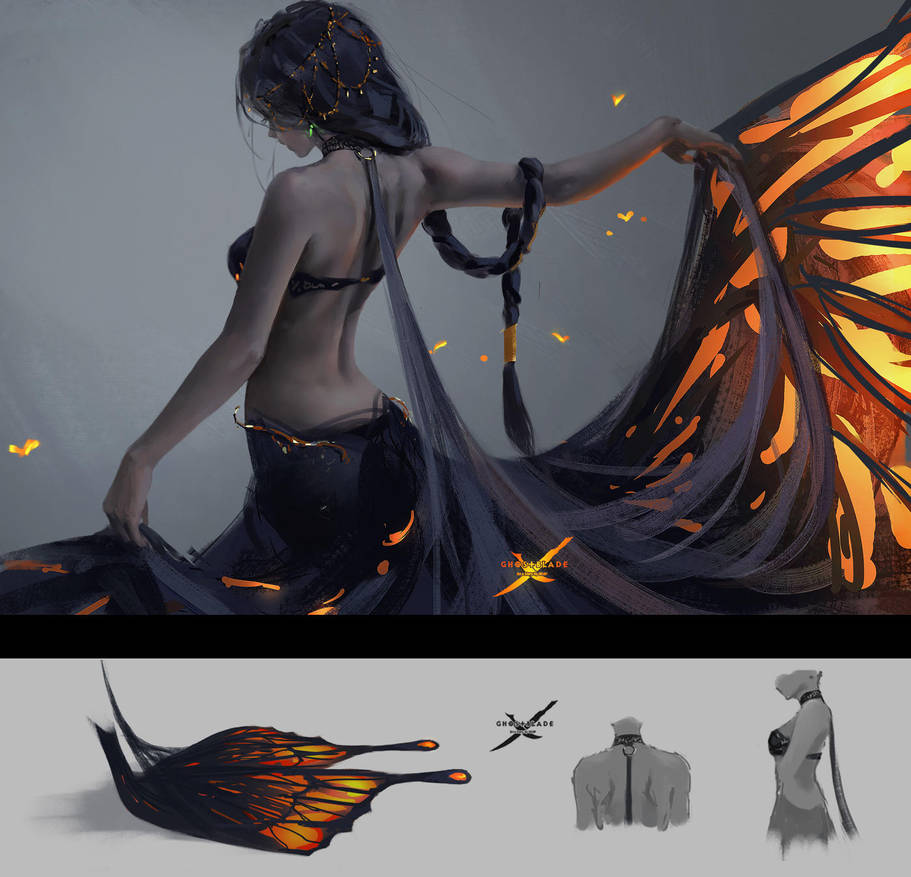 Butterfly by wlop
