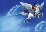 Bellerophon and Pegasus by suburbanbeatnik