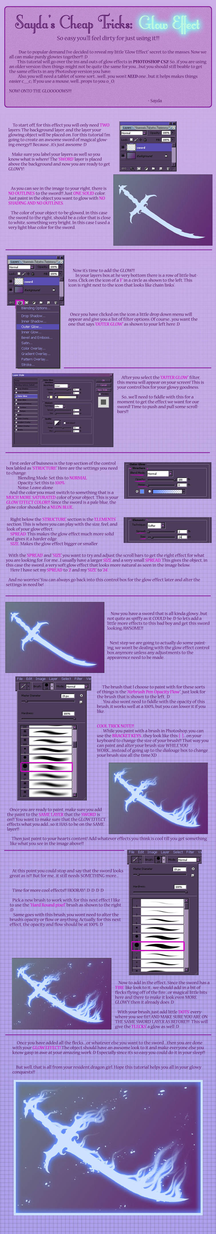 :Cheap Tricks:.:Glow Effects: by Sayda