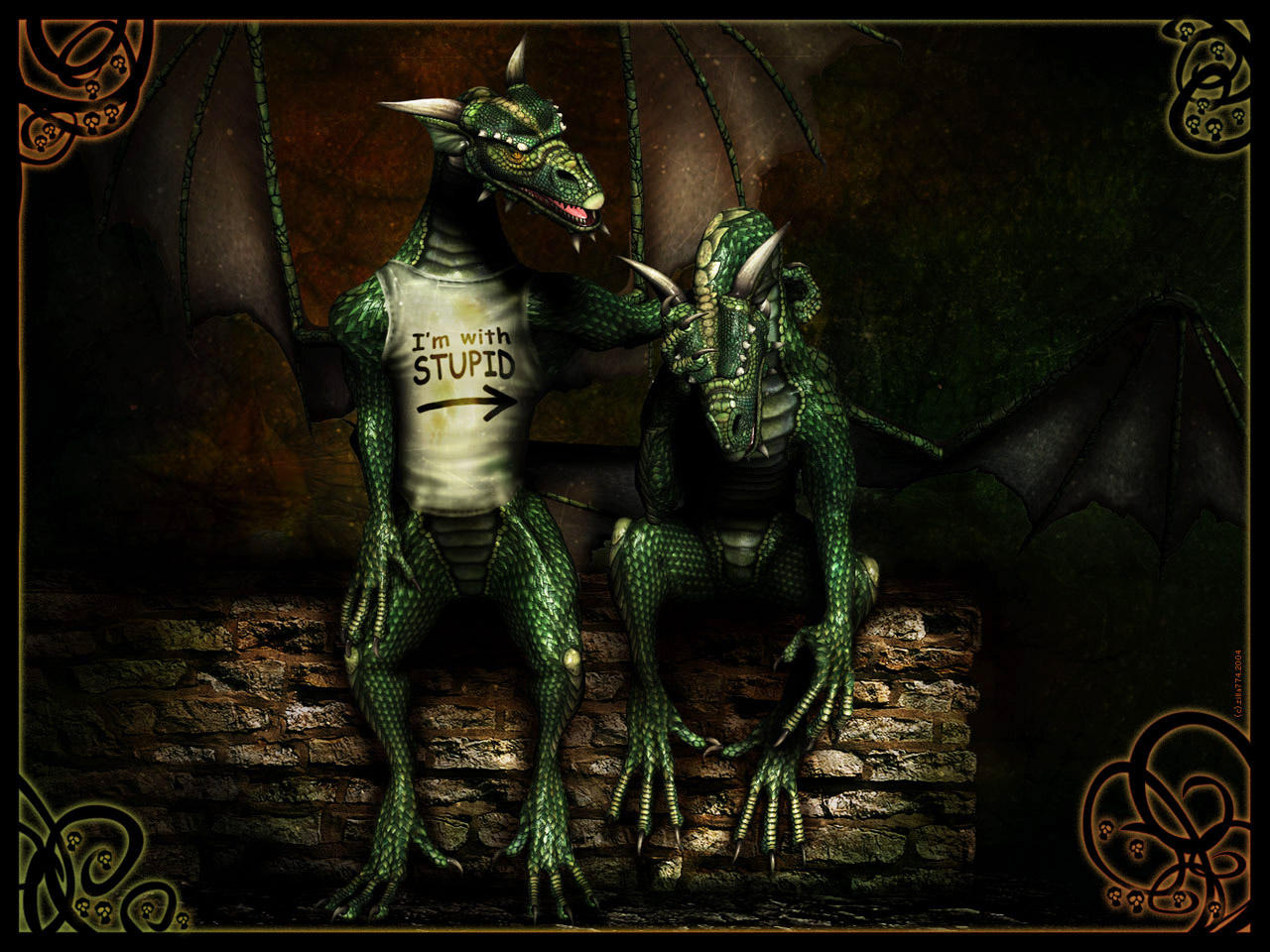 i'm with stupid by zilla774