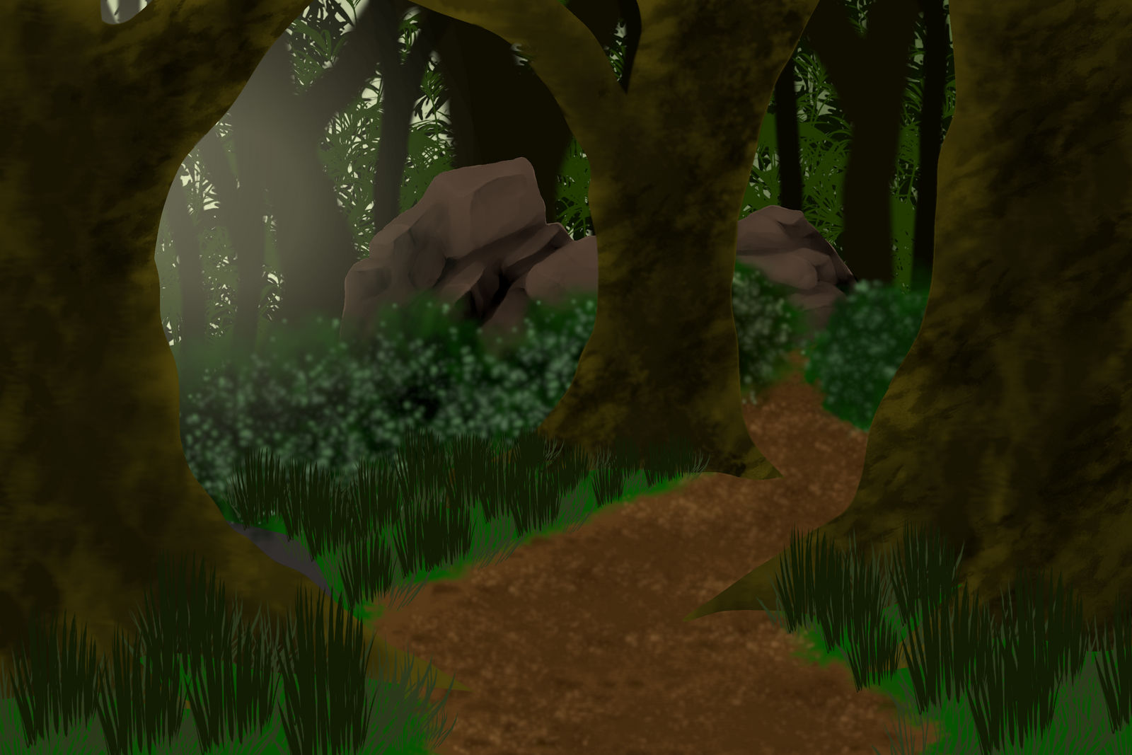 Jungle Scene (Commission Example) by Shadow-Hyder