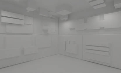 White cube room 1 by Tebh-stock