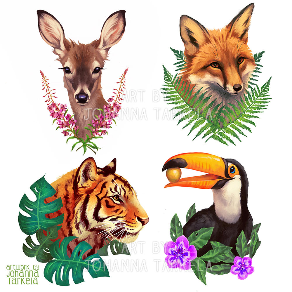Sticker designs by Lhuin