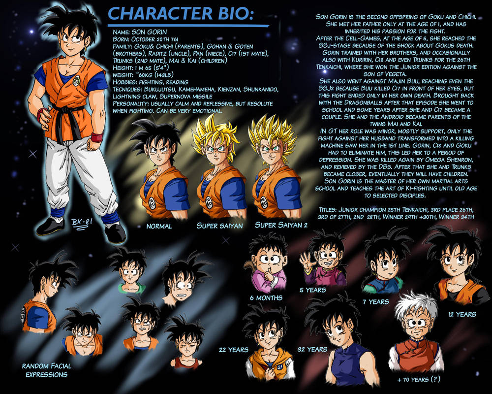 Son Gorin character sheet by BK-81