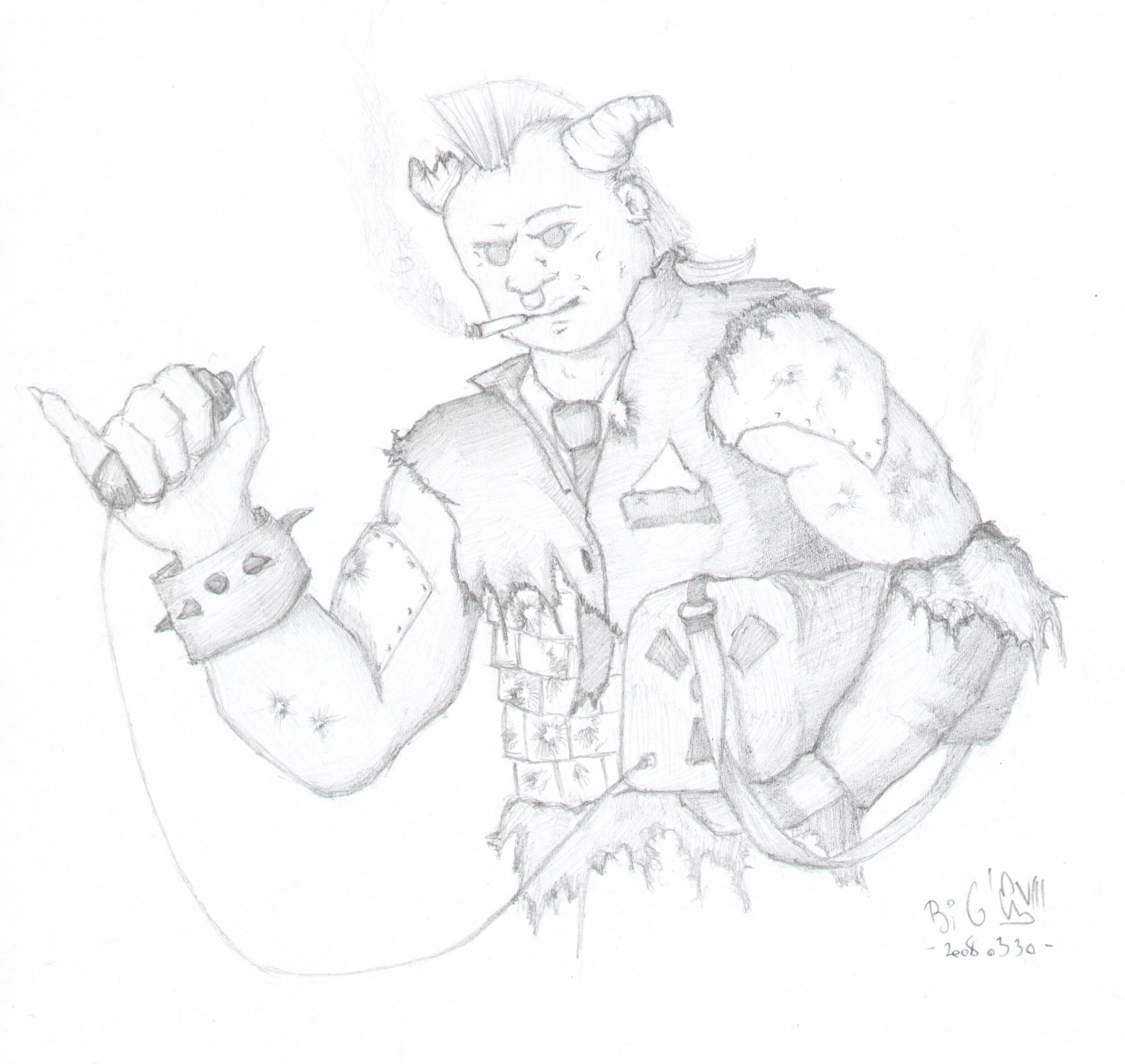 Shadowrun Troll with Nuke by huncyrus