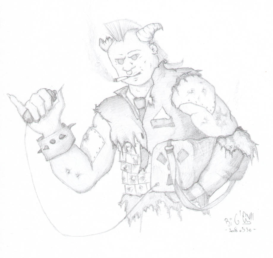 Shadowrun Troll with Nuke by huncyrus