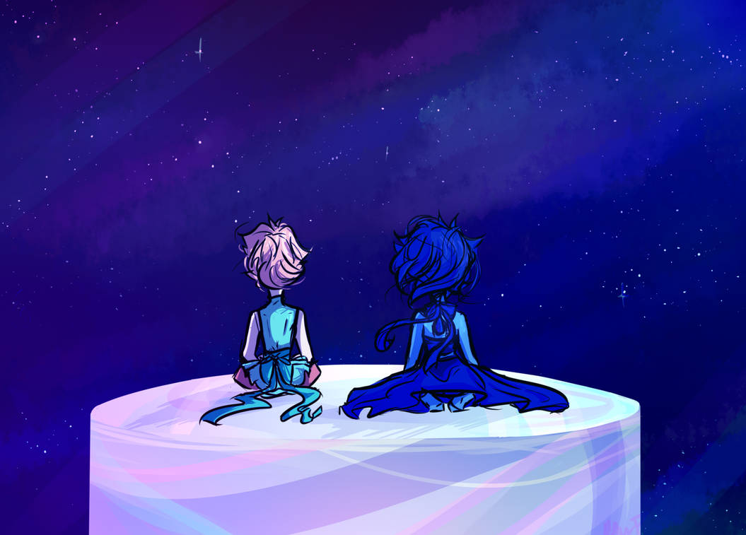 lapis and pearl are the two introvert icons. let them sit in silence staring at the stars on one of lapis' water towers