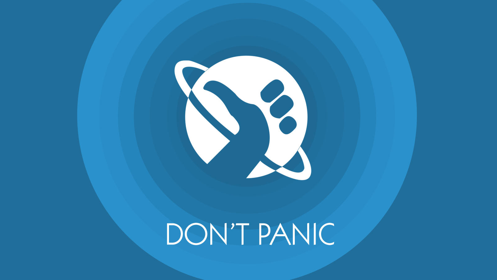 Don't Panic Wallpaper by Vantaj