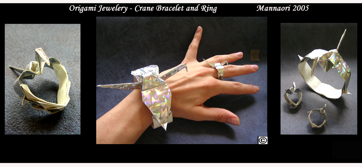 Origami jeweleryCranes by MannaOri