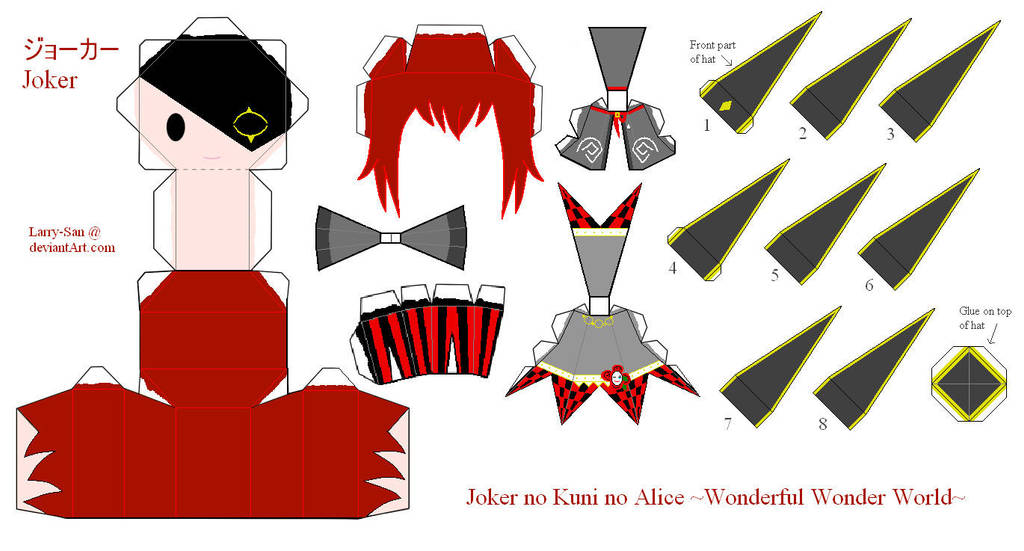 HnKnA PaperCraft - White Joker by Larry-San