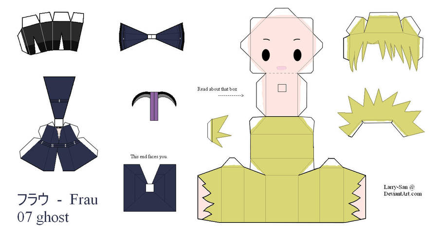 07Ghost Papercraft - Frau by Larry-San