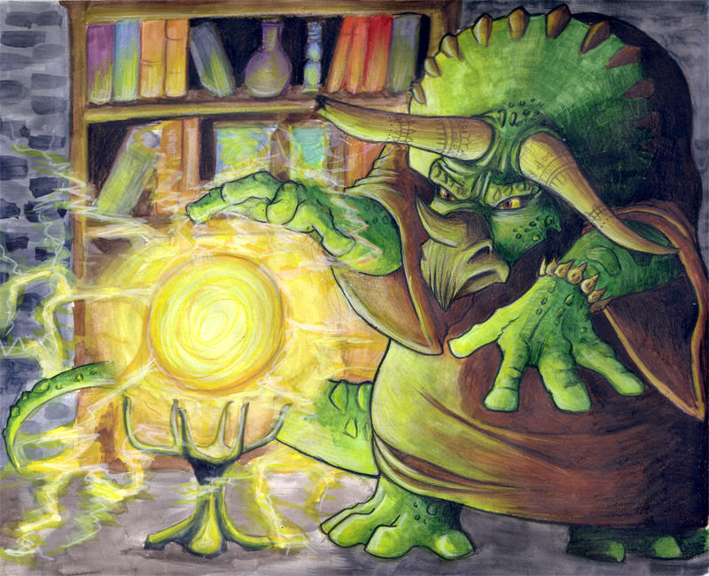 Three Horned Sorcery by shiverz