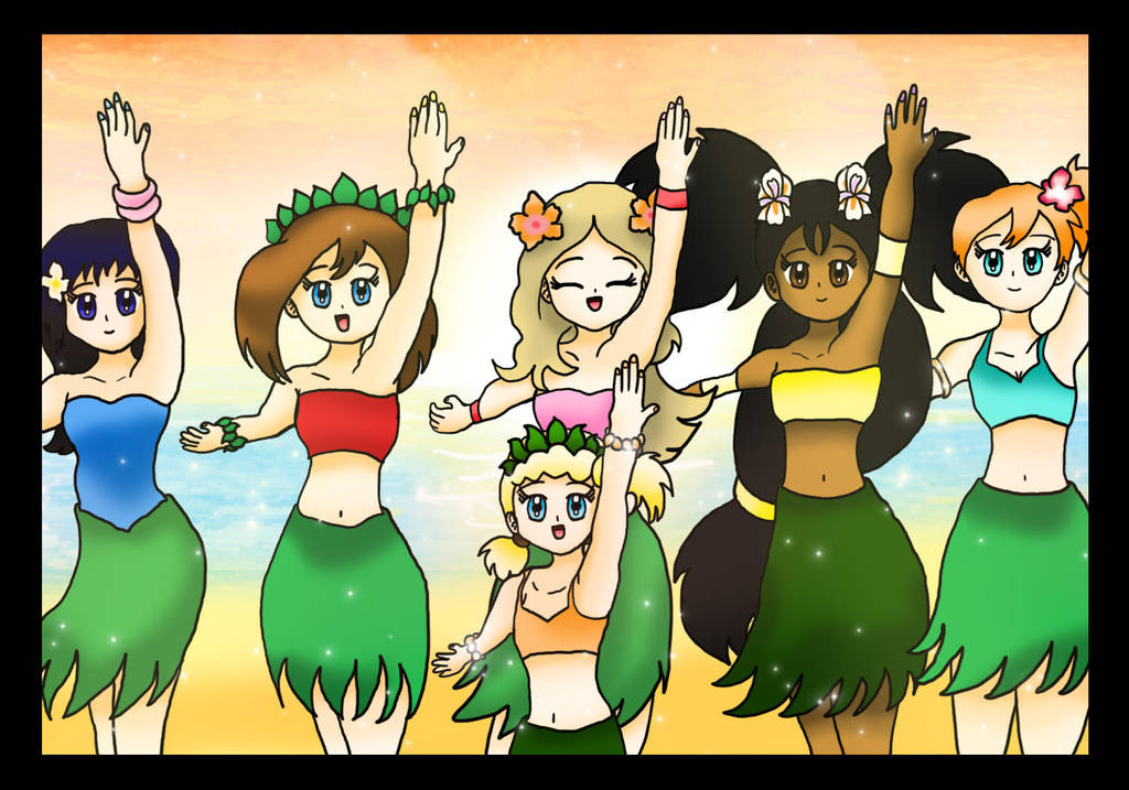 Pokemon Hula Girls by Dark-Anmut on DeviantArt