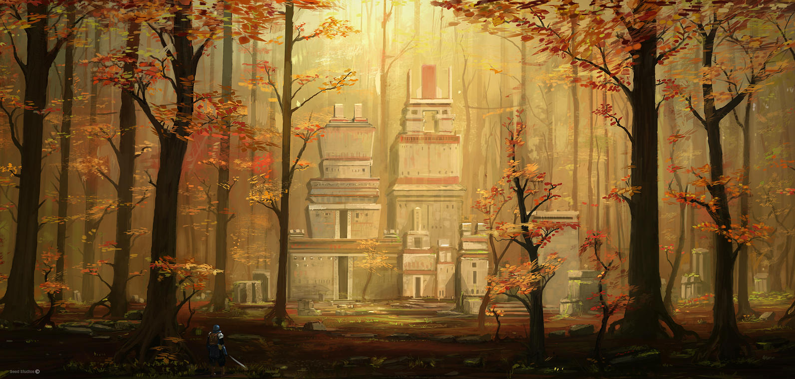 Forest village by JJcanvas
