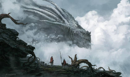 The Old Dragon God by JJcanvas