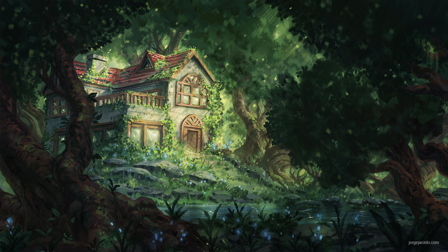 Forest House by JJcanvas