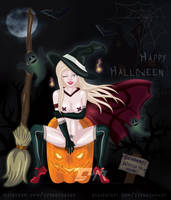Halloween Witch [YCH Commission] by DzynrChakry