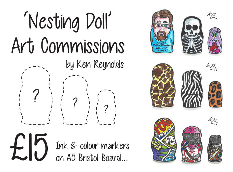 Nesting Doll Art Commissions by KenReynoldsDesign