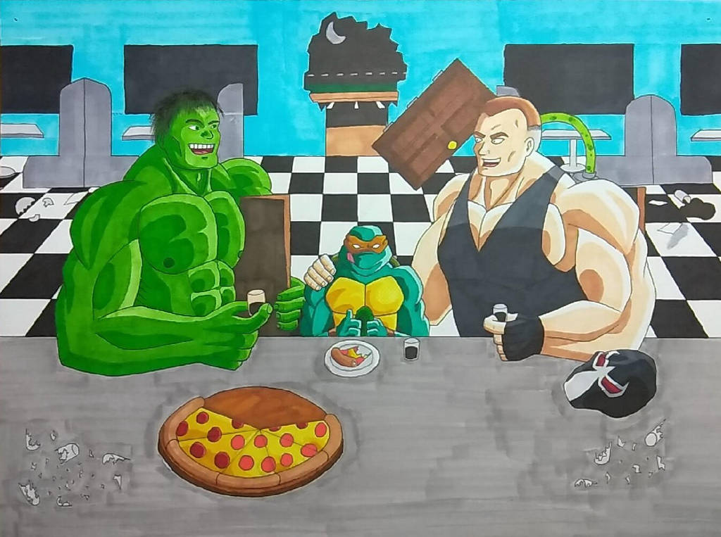 Hulk, Mikey, and Bane by ShadowDragon6114