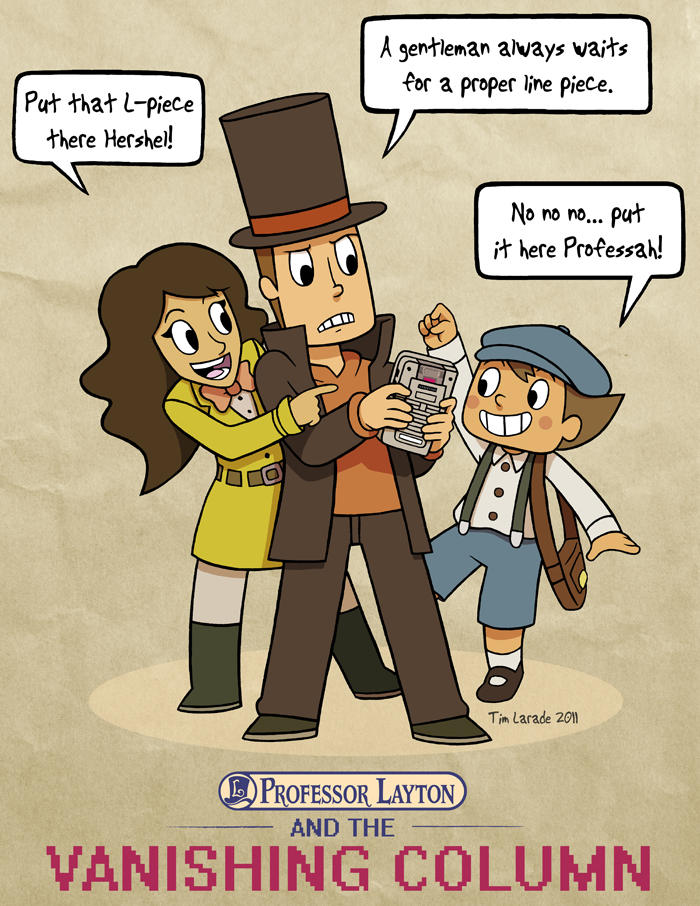 Professor Layton and the Vanishing Column by captainsponge