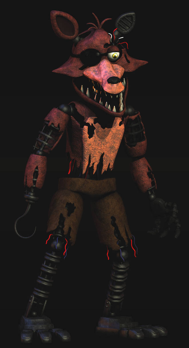Withered Foxy V2 Full body render FNaF Blender by ...