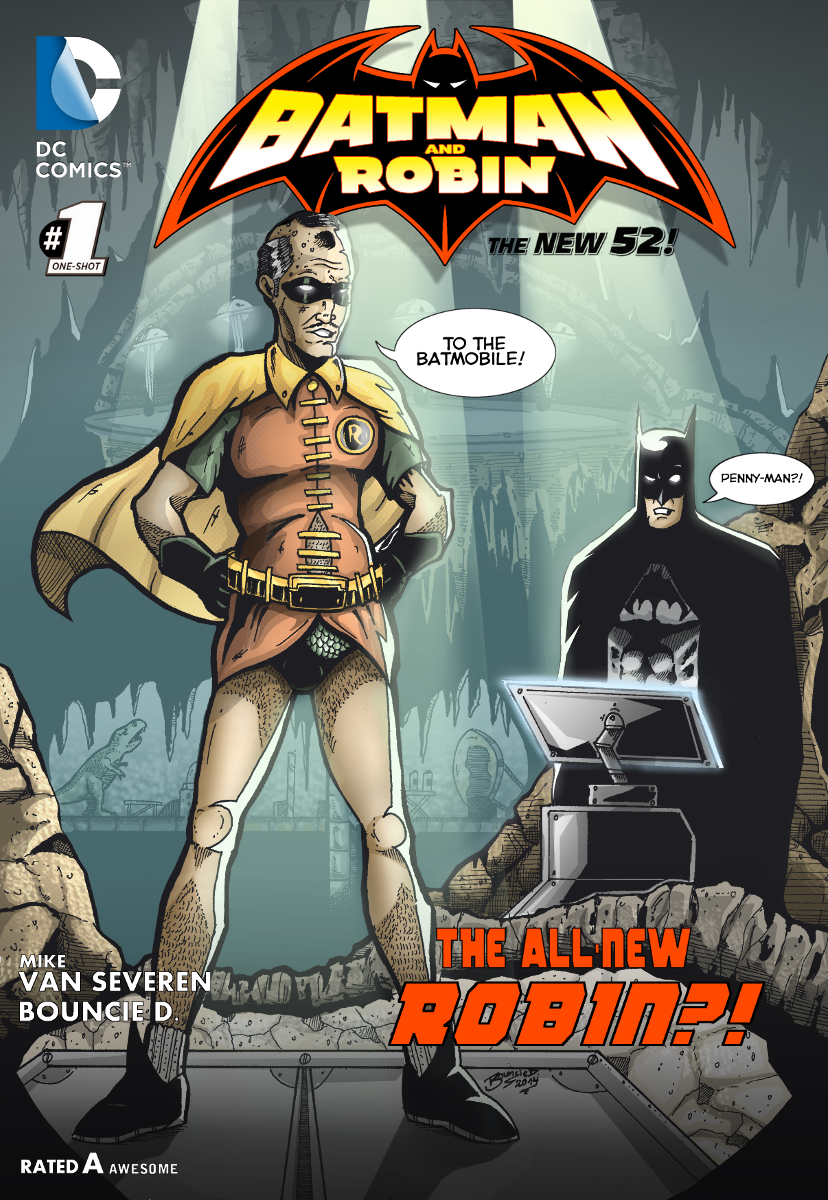 Alfred Robin and Batman Commission by BouncieD