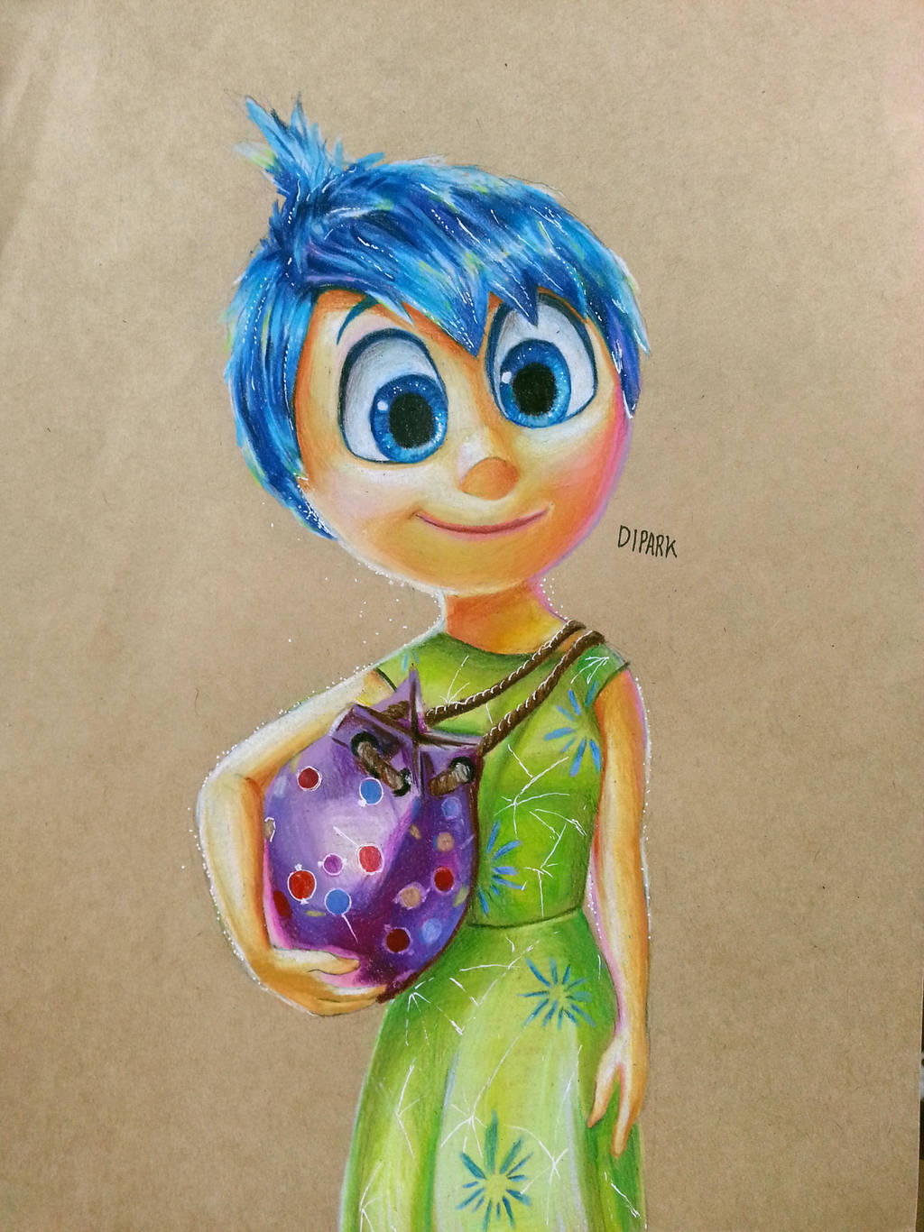 Inside out Fan art Joy with color pencil by KRDipark on DeviantArt