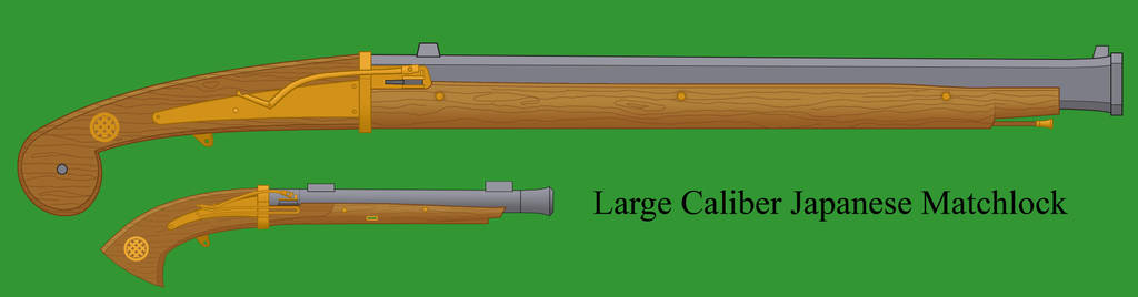 Large Caliber Japanese Matchlock by Imperator-Zor