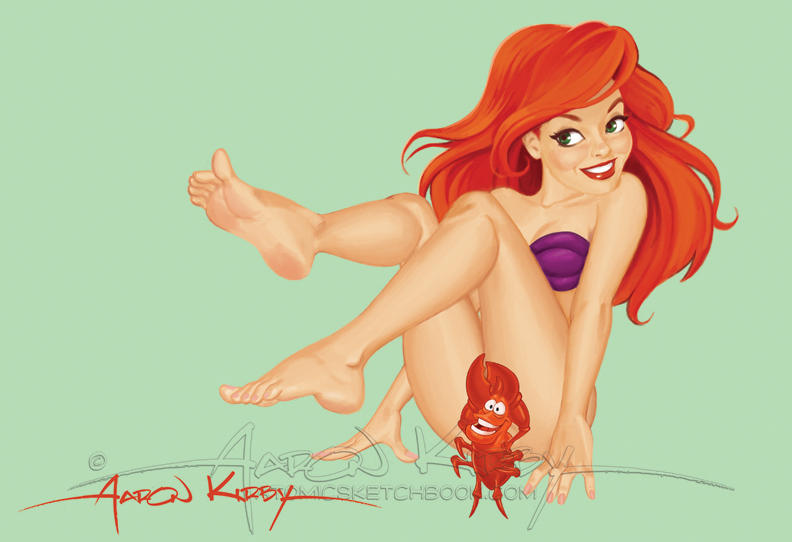 Ariel Pin Up by AtomicKirby