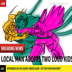 Local Man Adopts Two Loud Kids by forestchick501