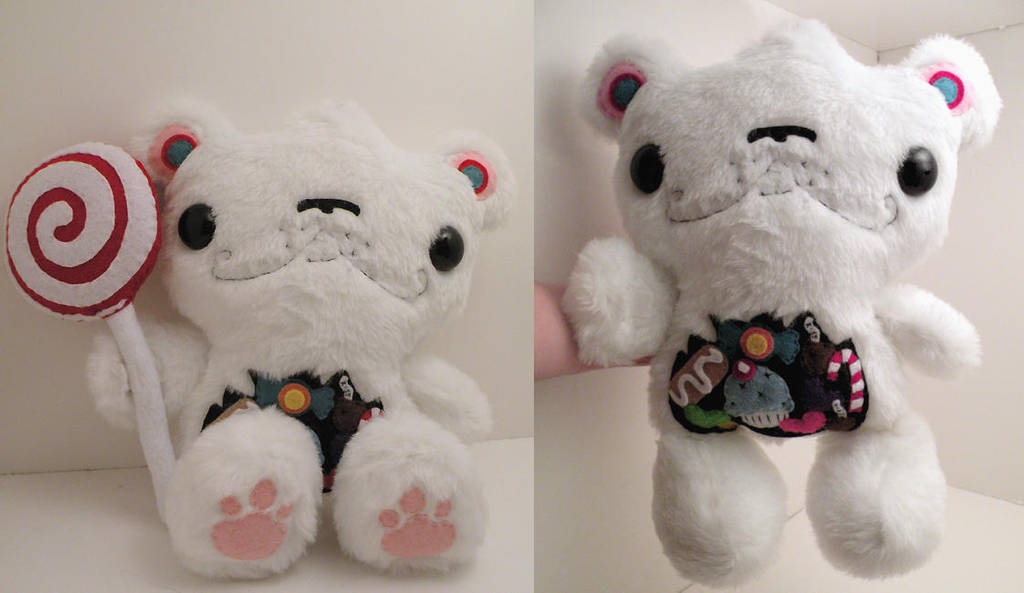 Klondike the Custom Candy Bear by loveandasandwich