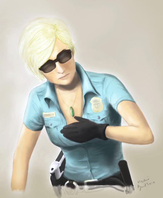 Cybil Covers Cleavage by vickiediablos
